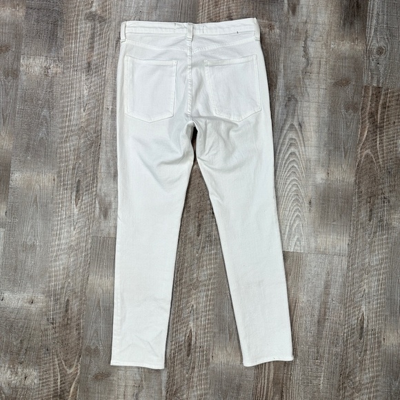 Veronica Beard Kate Crop Denim Jeans White Stretch Skinny Mid-Rise Women Sz 26 - Picture 6 of 13
